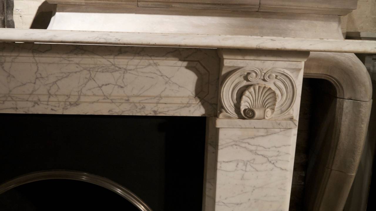 Original Pencil Veined, William IV Marble Fireplace Surround In Good Condition In London, GB