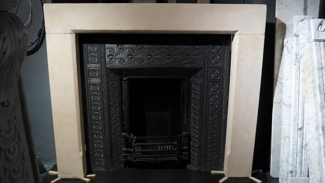 One of Three Victorian Simple Stone Fireplace Surrounds For Sale 2