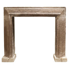Antique 18th Century Italian Stone Fireplace Surround