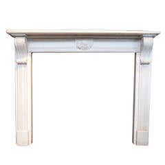 One of a Pair of Irish Regency Marble Fireplace Surrounds