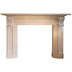 Statuary White Marble Chimneypiece