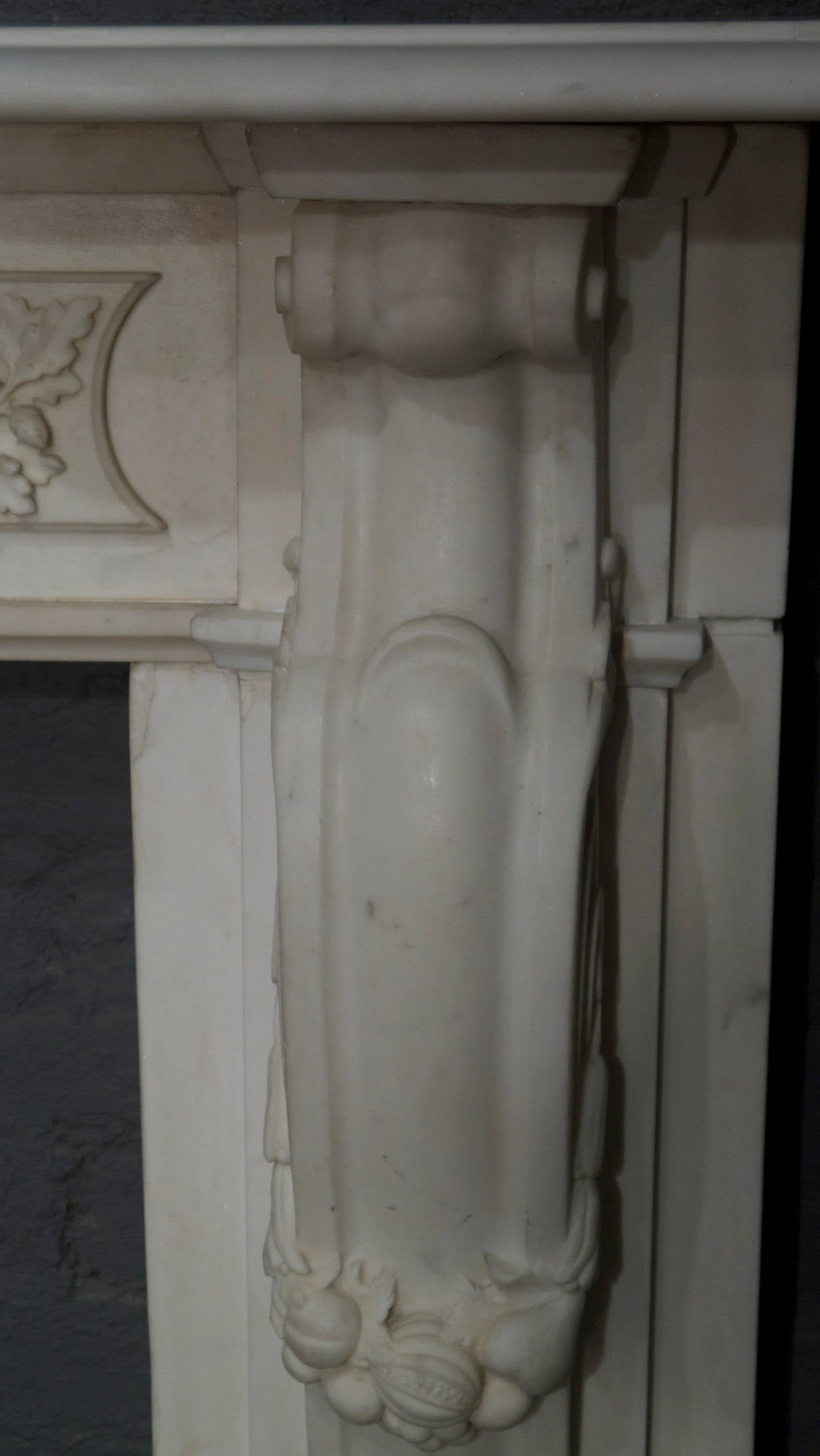 Victorian Statuary White Marble Fireplace Surround 3