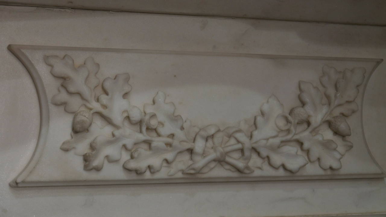 Victorian Statuary White Marble Fireplace Surround 4