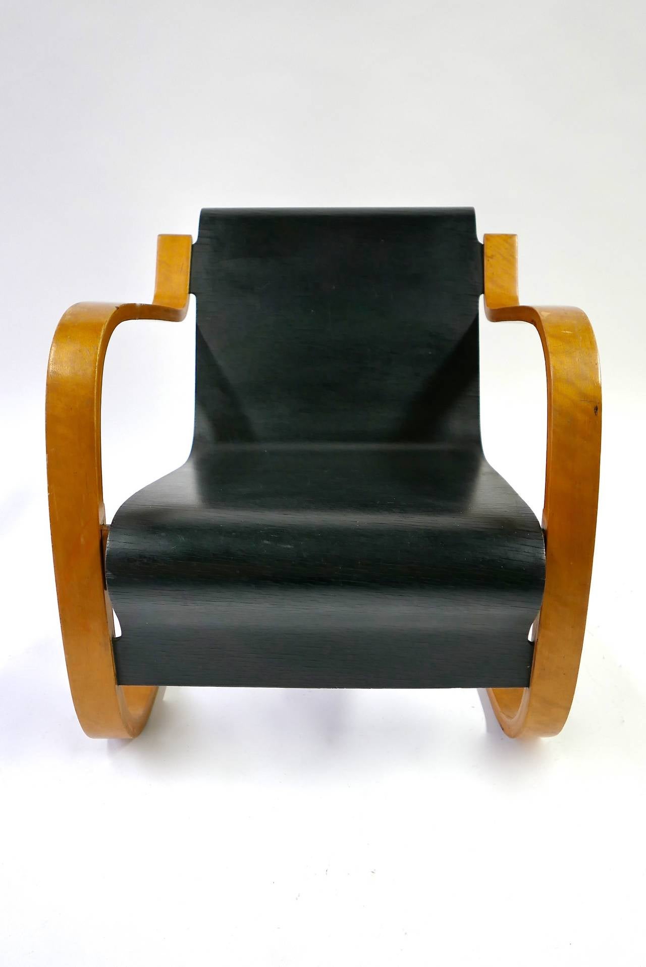 Laminated Alvar Aalto Cantilever Lounge Chair, Model 31/42