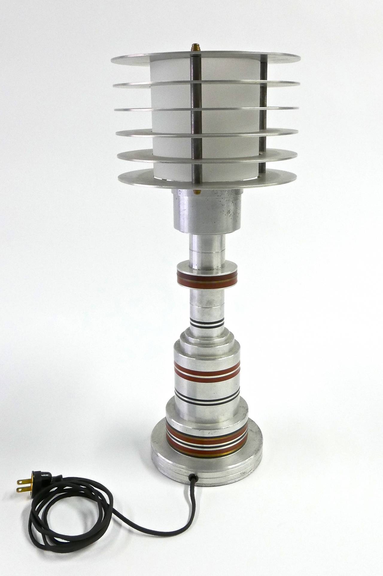 Aluminum Pattyn Products Table Lamp