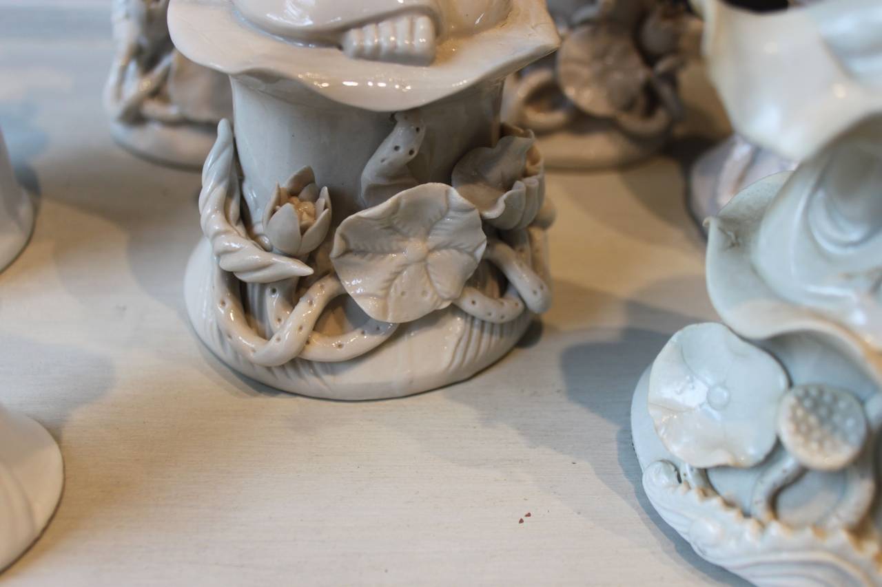 Porcelain Assembled Collection of Blanc de Chine Guanyins (Seven) For Sale