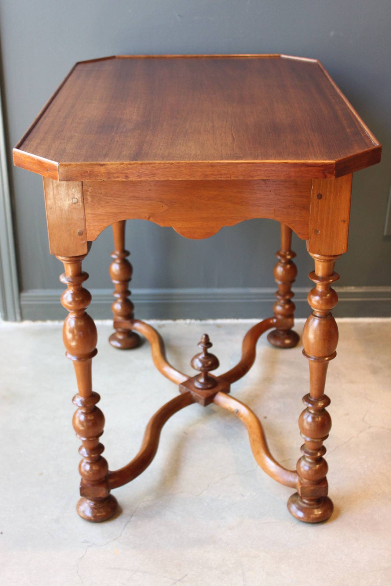 18th Century Louis XIII Style Walnut Table, France 1