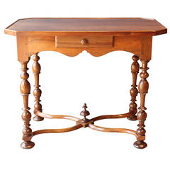 18th Century Louis XIII Style Walnut Table, France