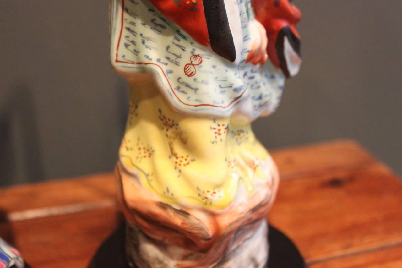 antique oriental figurine lamps