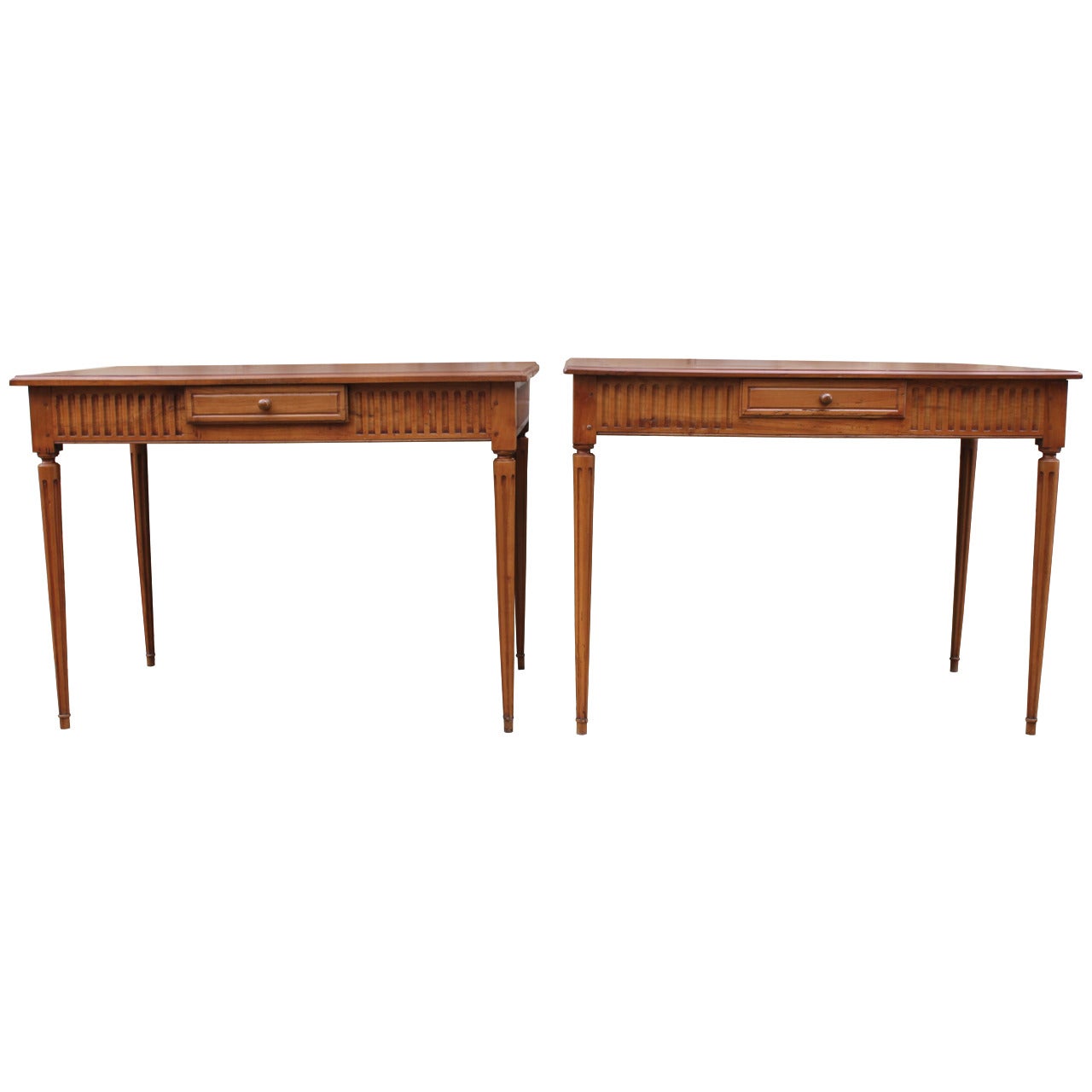 Pair of French Tables or Writing Desks Early 20th Century