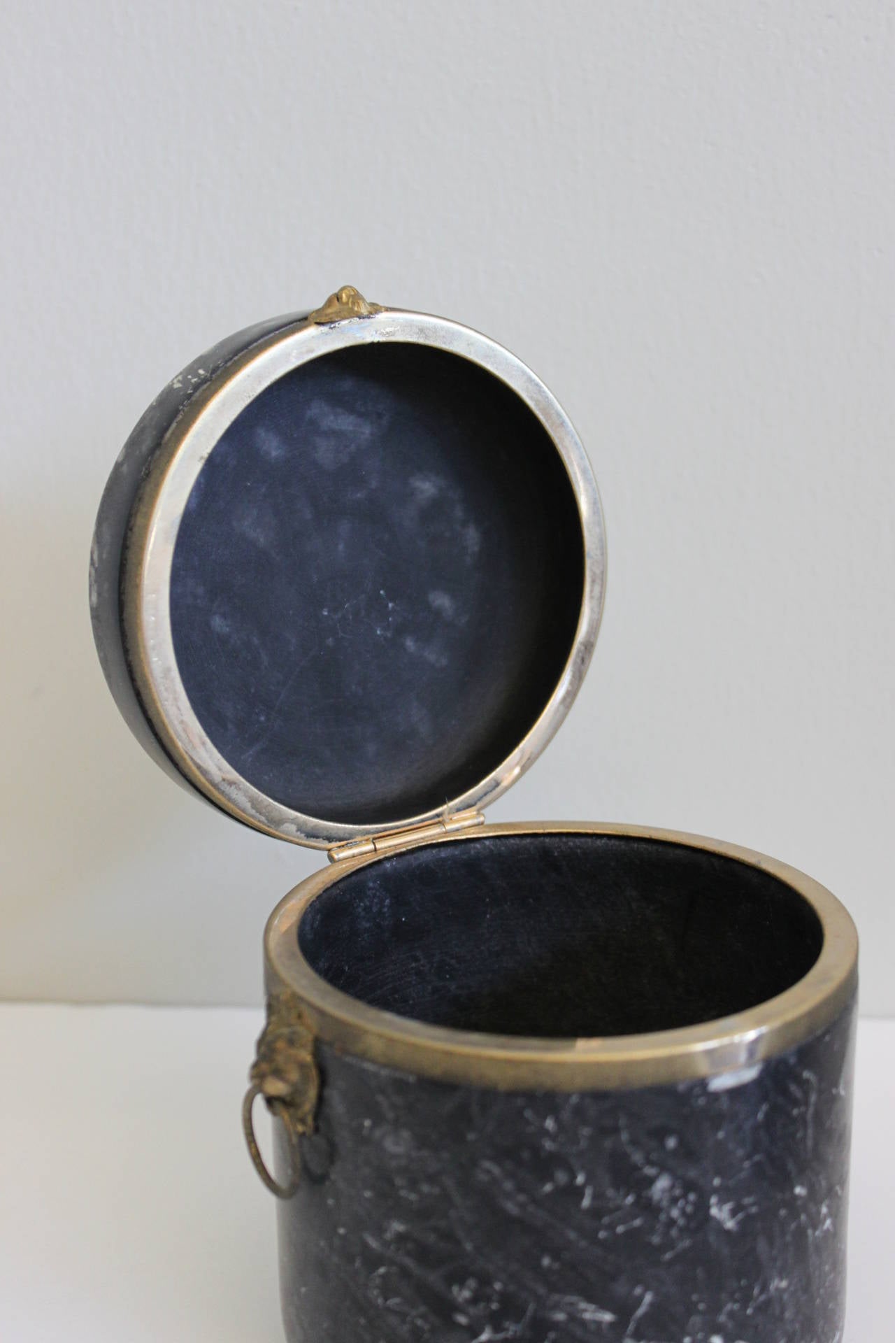 20th Century Alabaster Hinged Box or Cylinder Jar