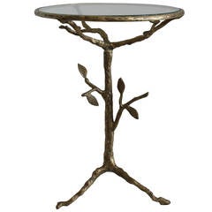 Cast Bronze Tree Form Occasional Table