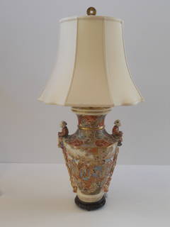 19th Century Satsuma Vase as a Lamp