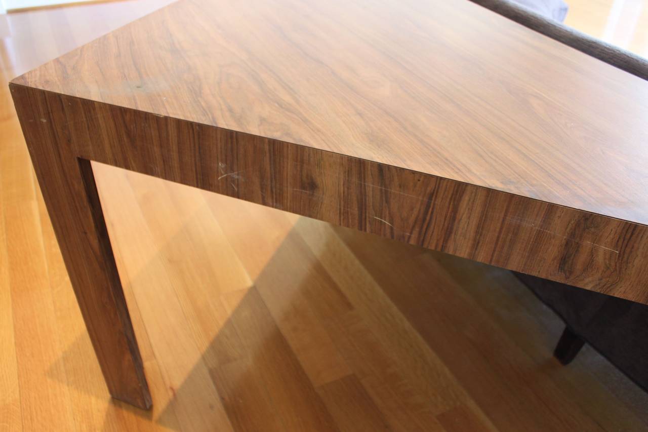 20th Century Harvey Probber Style Curved Sofa and Triangle Table