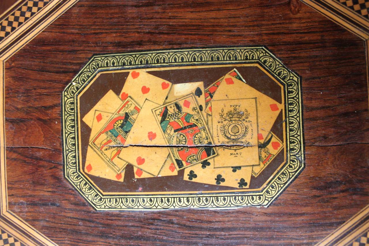 Regency Period Card Box with Original Cards and Counters, England, 19th Century 3