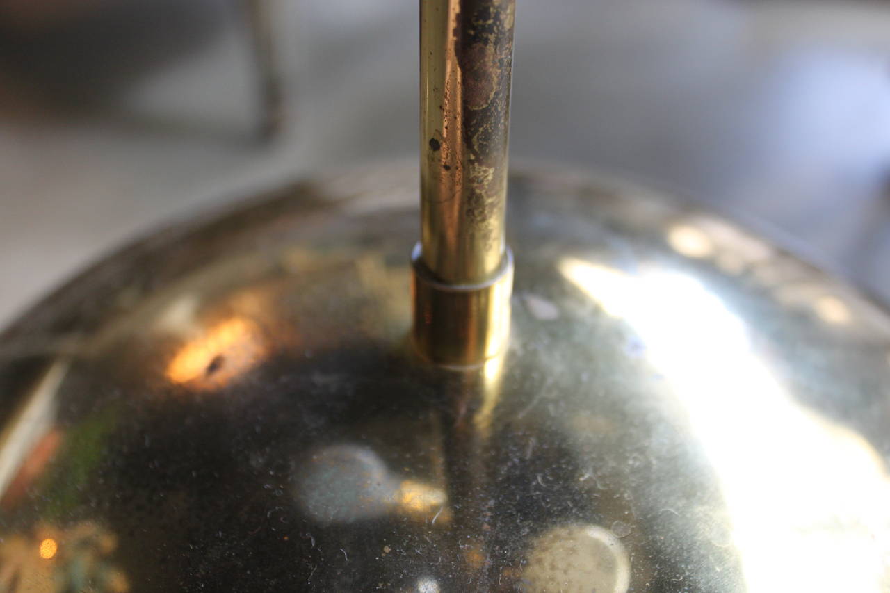 Mid-Century Modern Mid-Century Brass Sphere Karl Springer Table Lamp
