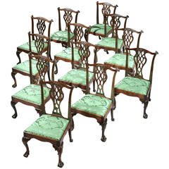 Set of 12 George II Dining Chairs