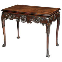 Irish George III Mahogany Console Table