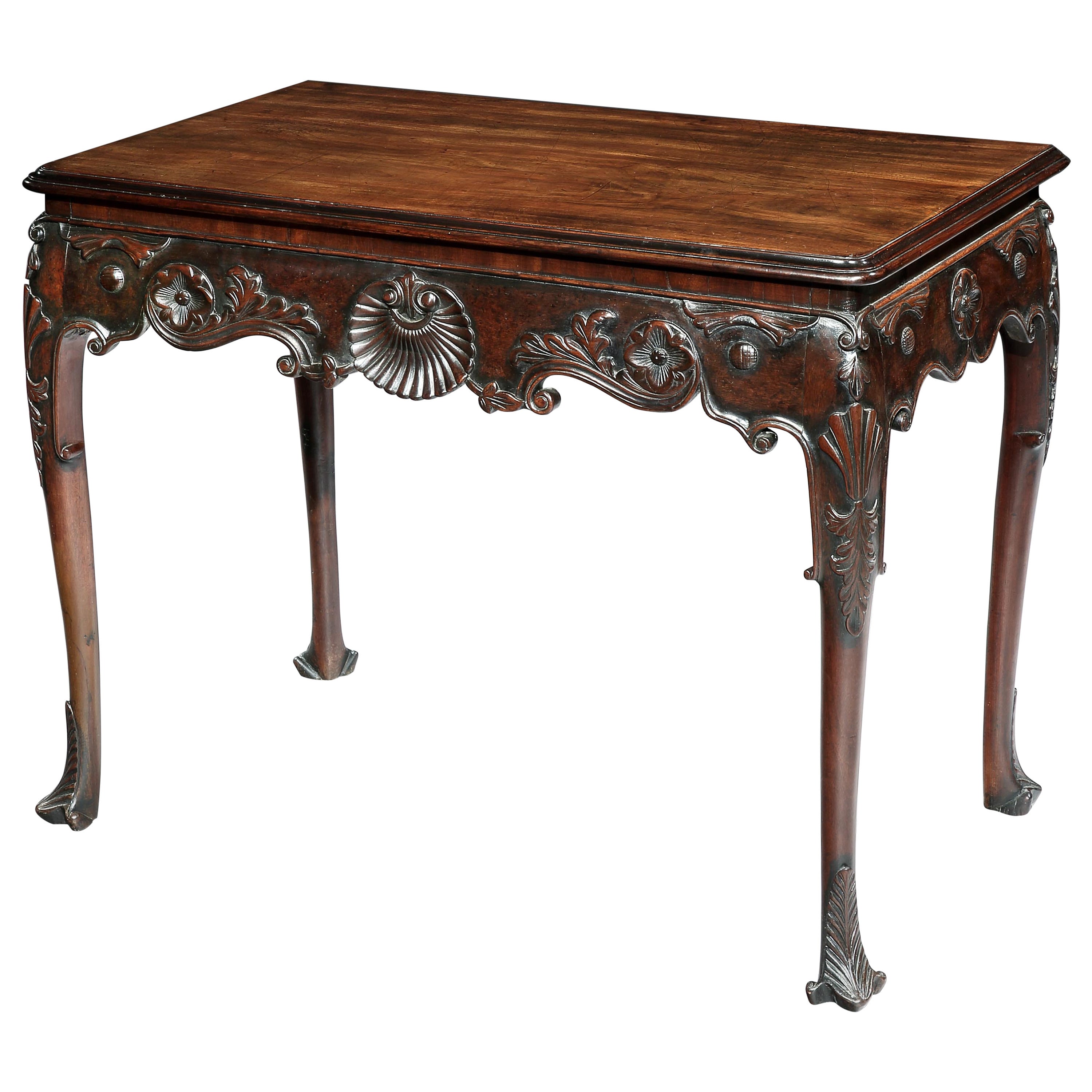Irish George III Mahogany Console Table For Sale