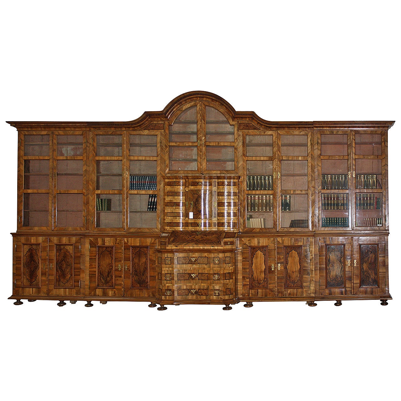 18th Century Baroque Library with Tabernacle For Sale