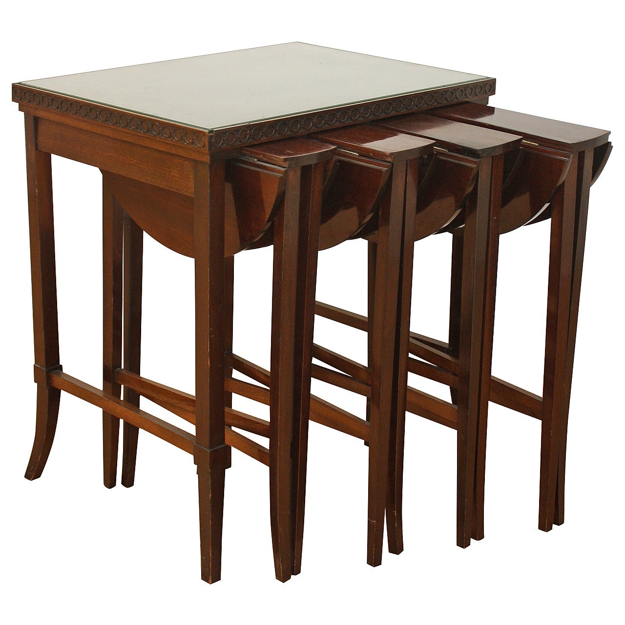 Mahogany Nesting Tables For Sale