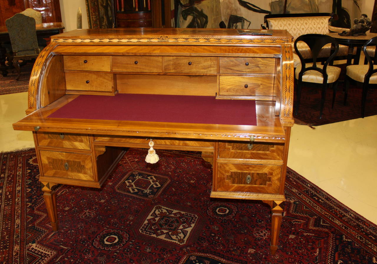 Late 18th Century 18th Century, Classicism Roll-Top Writing Desk For Sale