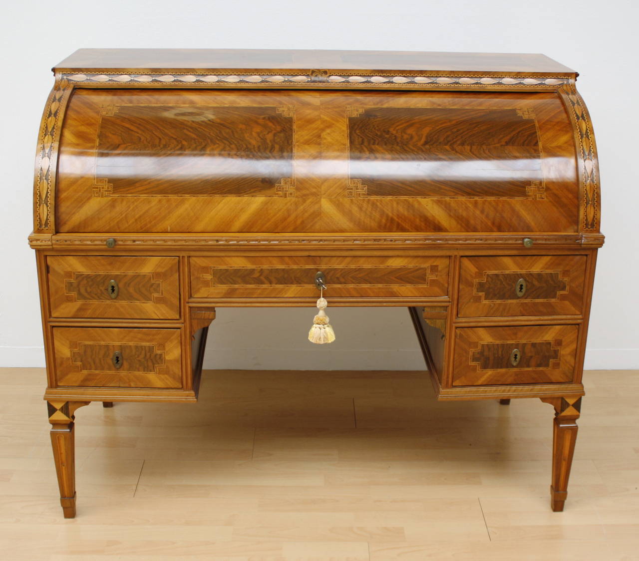Louis XVI 18th Century, Classicism Roll-Top Writing Desk For Sale