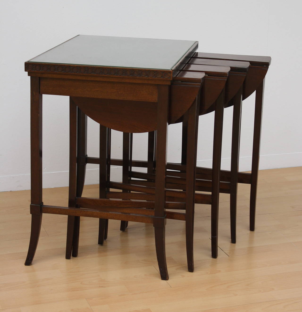 Mahogany Nesting Tables For Sale 2