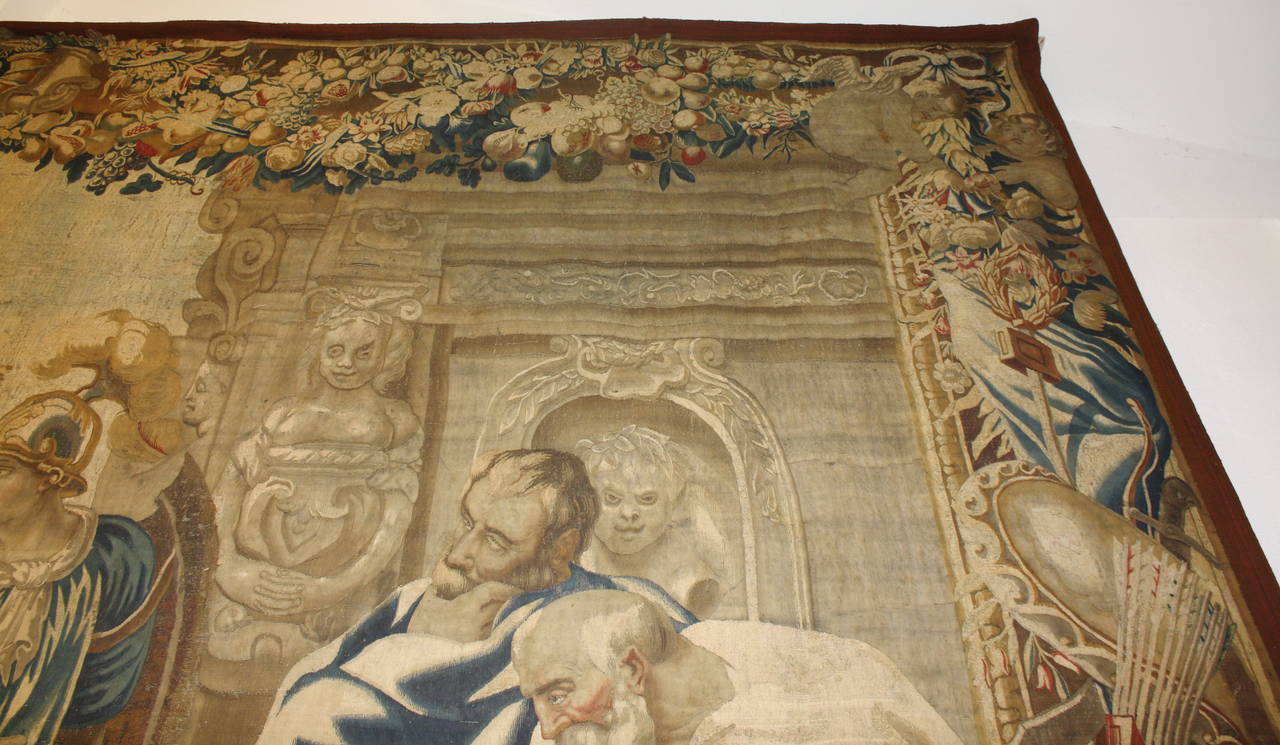Baroque Brussels Historical Masterpiece of a Tapestry by Jan Leyniers For Sale