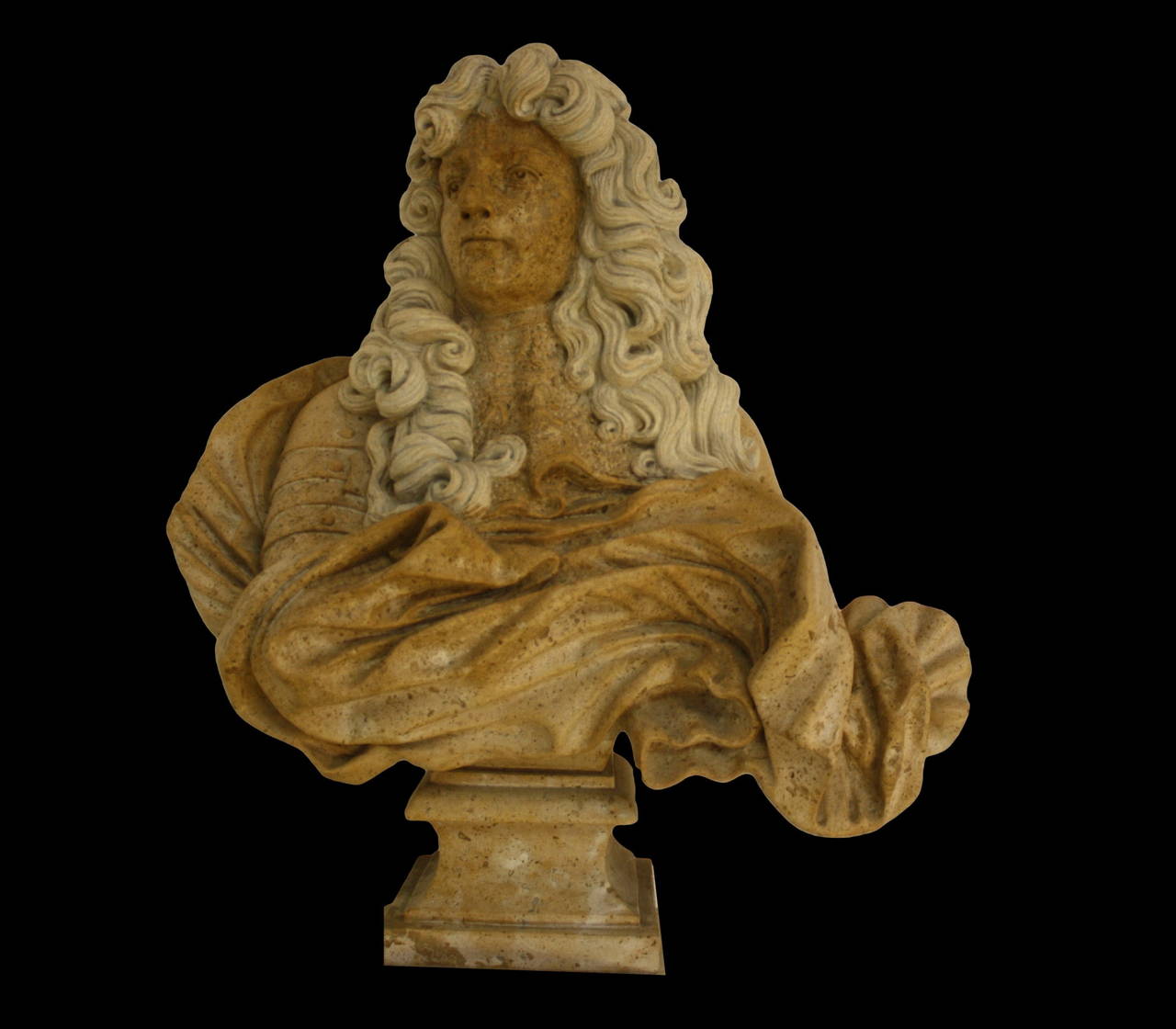 Portrait Bust of King Louis XIV In Excellent Condition For Sale In Wels, AT