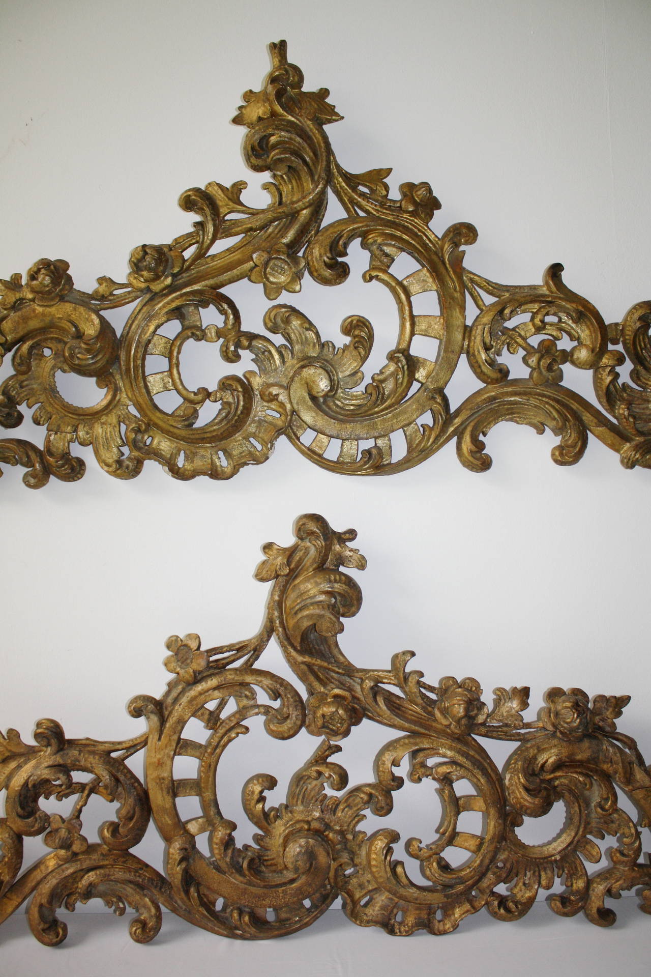 Balkan Pair of Exceptionally Baroque Supraportes For Sale