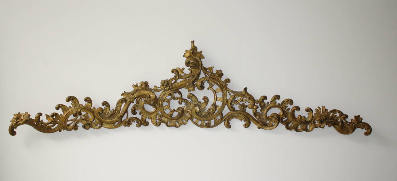 Carved Pair of Exceptionally Baroque Supraportes For Sale