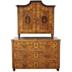 18th Century, Classicism Cabinet over Drawers