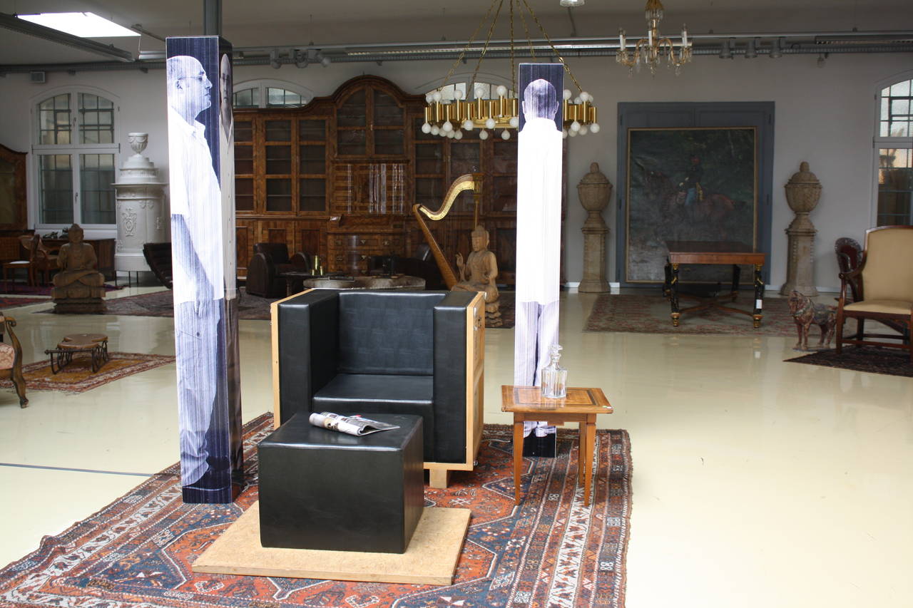 Moving Armchair with Ottoman, Ezri Tarazi, 2005 For Sale 4