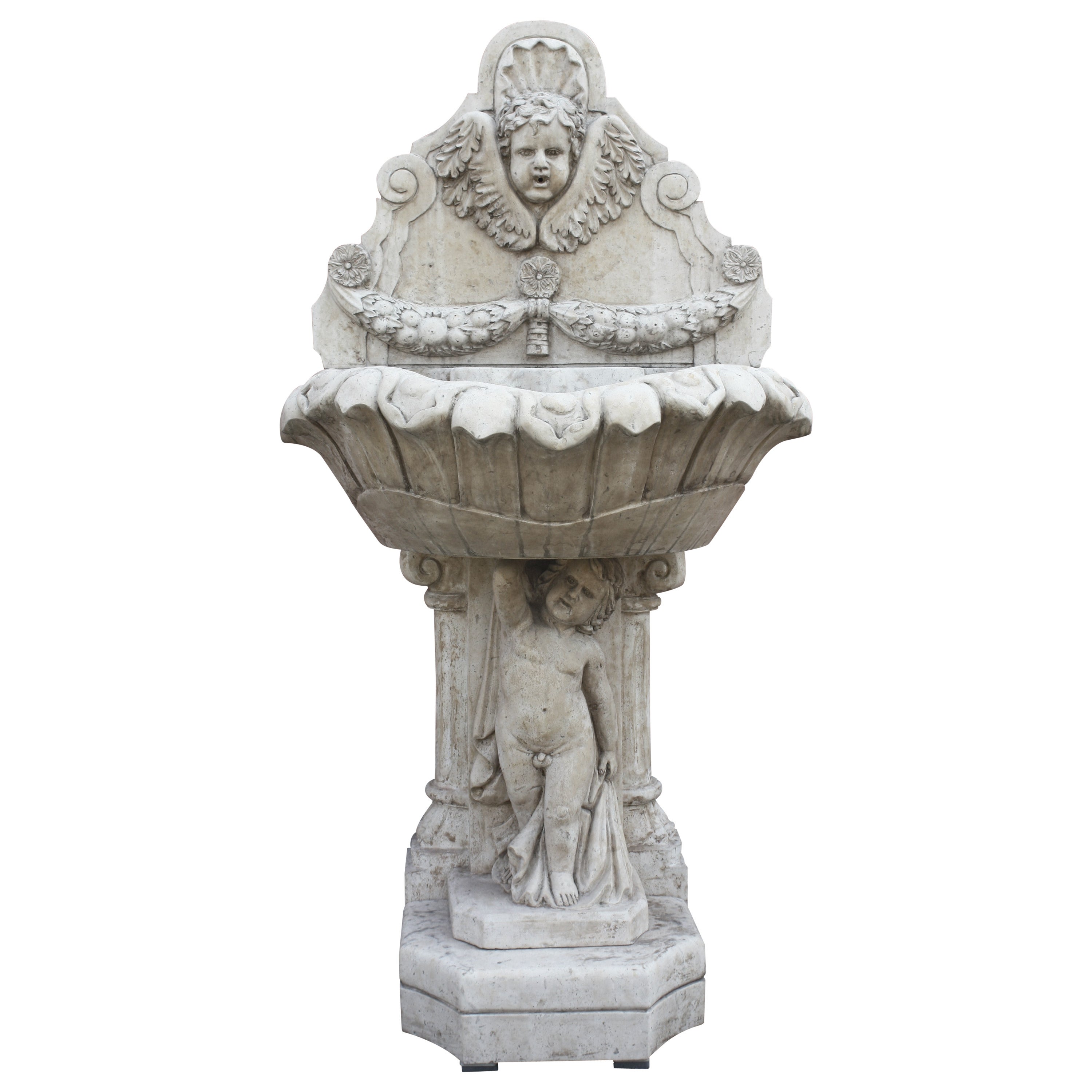 Marble Wall Fountain, 20th Century. For Sale