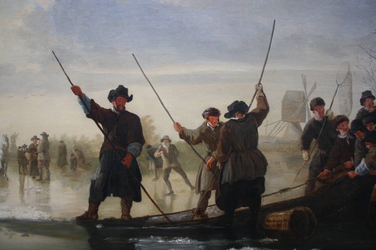 Dutch 19th Century Fine Oil Painting 