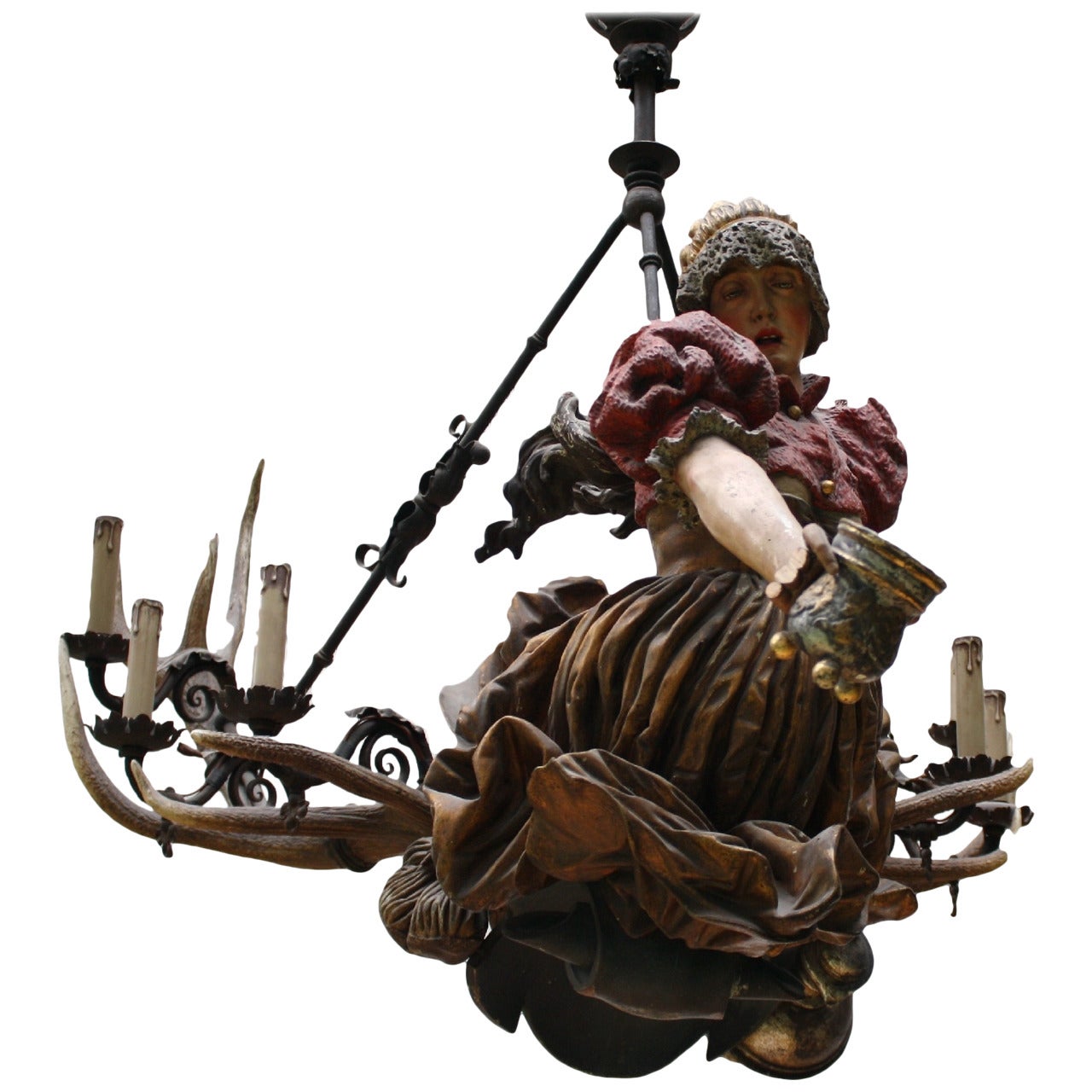 18th Century "Lusterweibchen" Chandelier For Sale