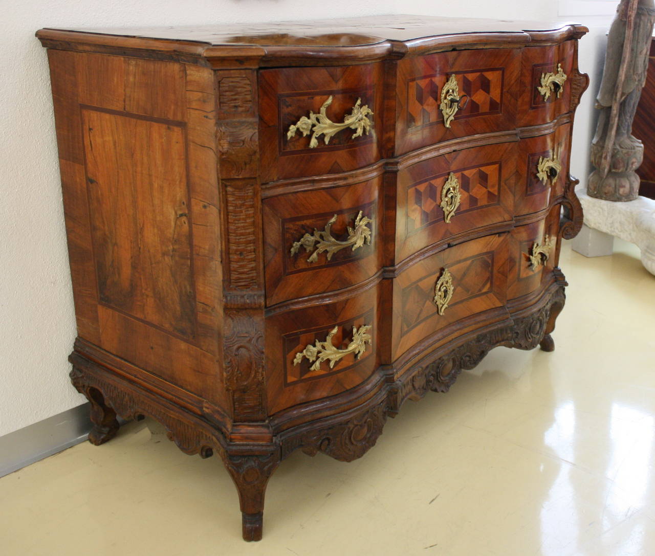 18th Century, Baroque Three-Drawer Chest In Good Condition For Sale In Wels, AT