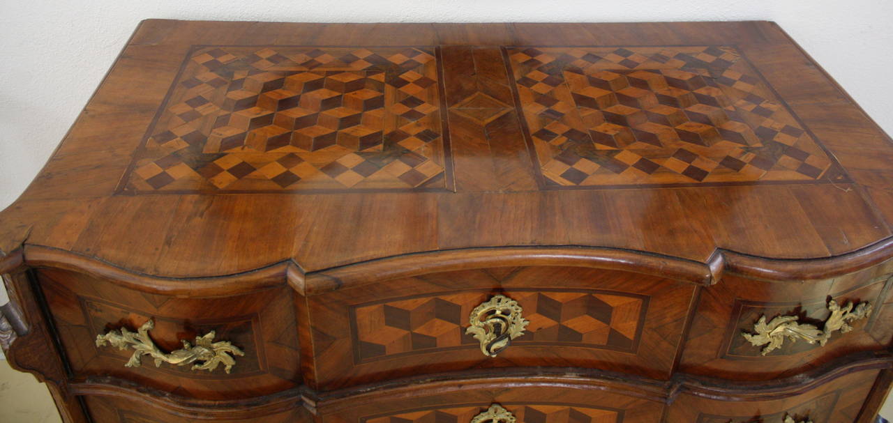 18th Century, Baroque Three-Drawer Chest For Sale 1