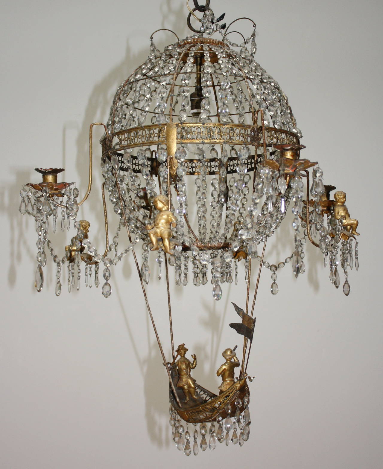 18th Century Pair of Montgolfier Chandeliers In Good Condition For Sale In Wels, AT