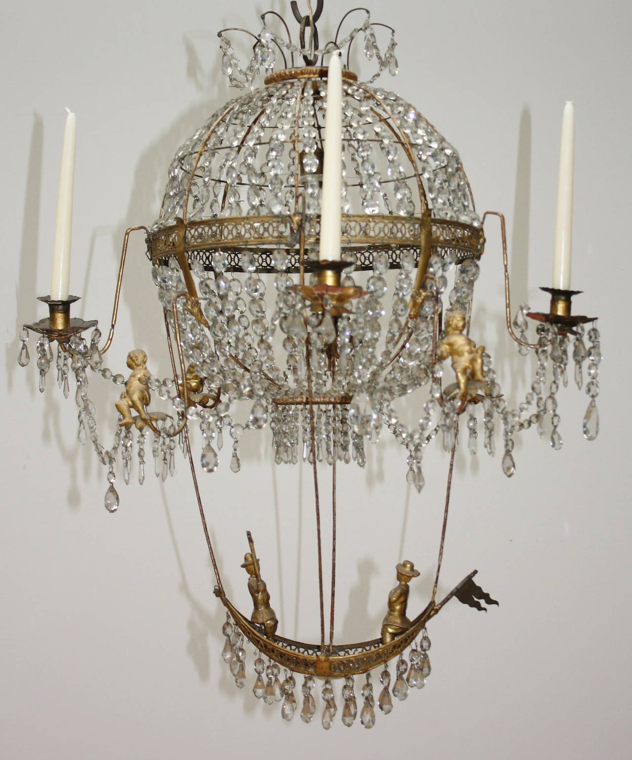 18th Century Pair of Montgolfier Chandeliers