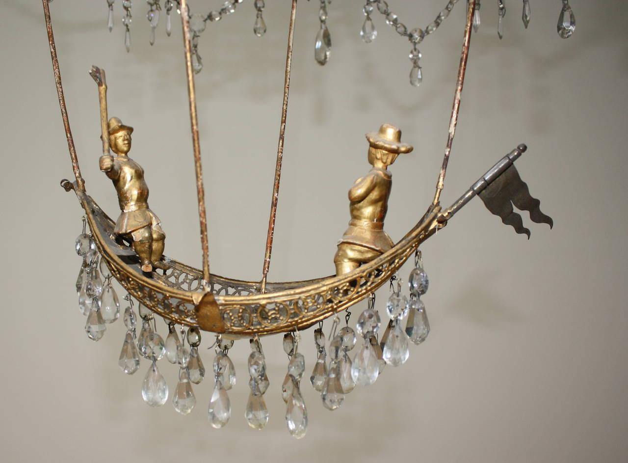 European 18th Century Pair of Montgolfier Chandeliers For Sale