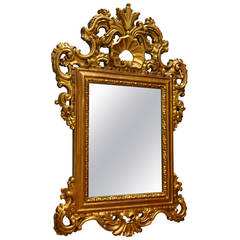 18th Century Carved Giltwood Mirror