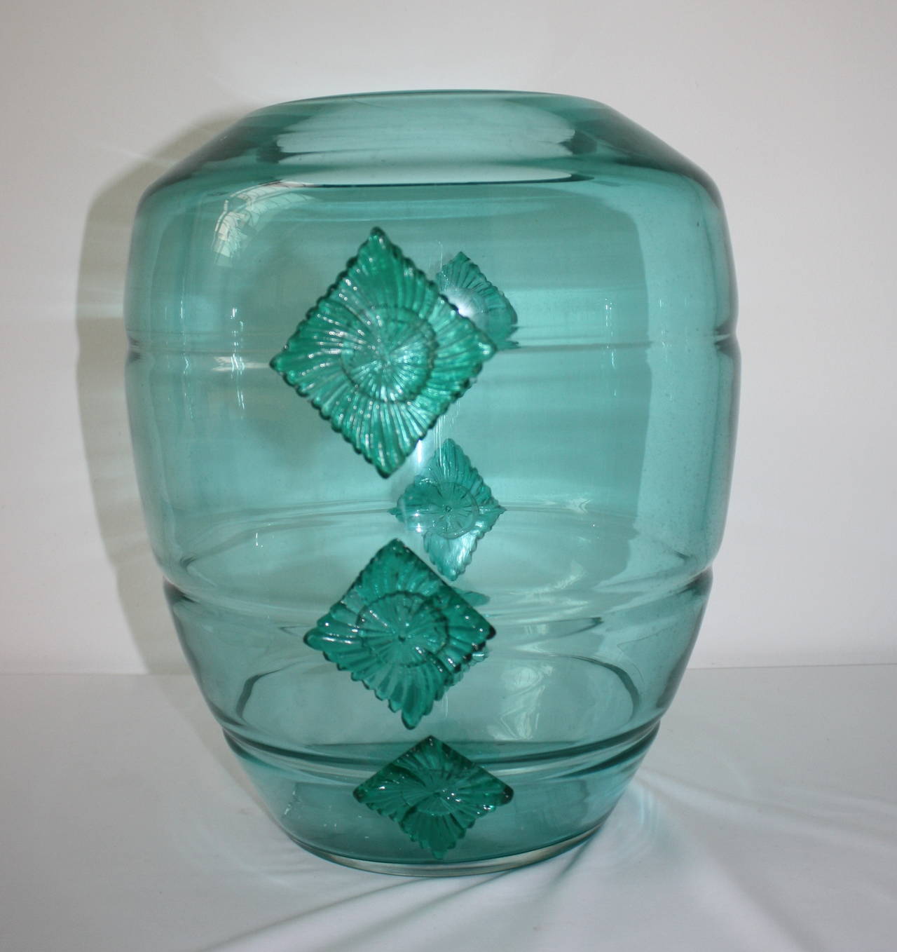 Italian 20th Century Glass Vase, Seguso Vetri d' Arte, Murano For Sale