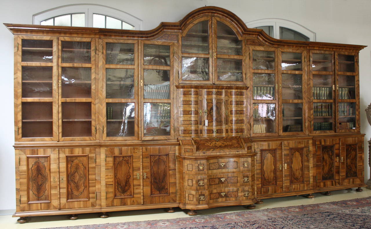 Austrian 18th Century Baroque Library with Tabernacle For Sale
