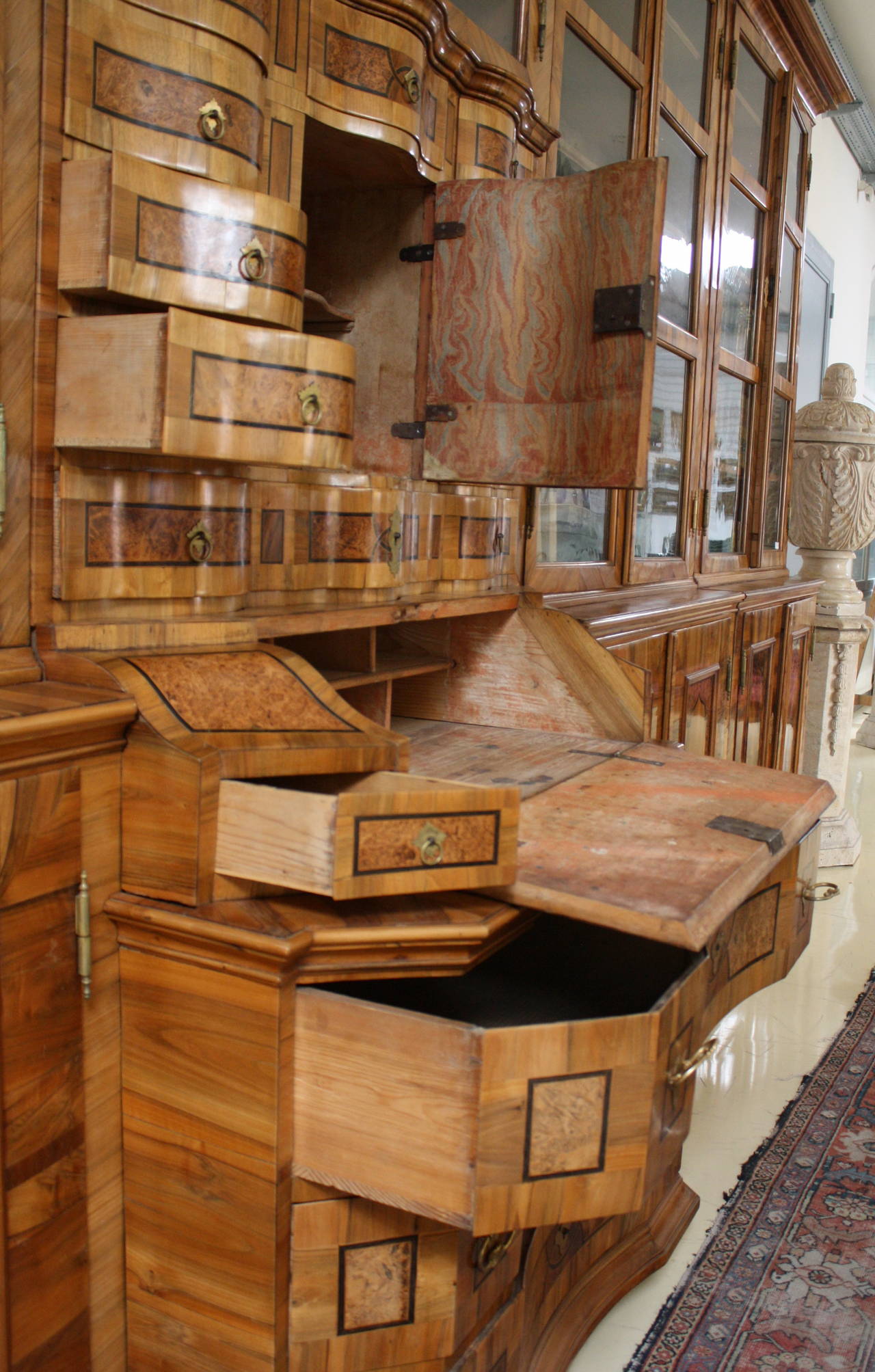 Mid-18th Century 18th Century Baroque Library with Tabernacle For Sale
