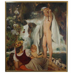 Anton Filkuka, Eva, the Artist's Daughter, Bathing.