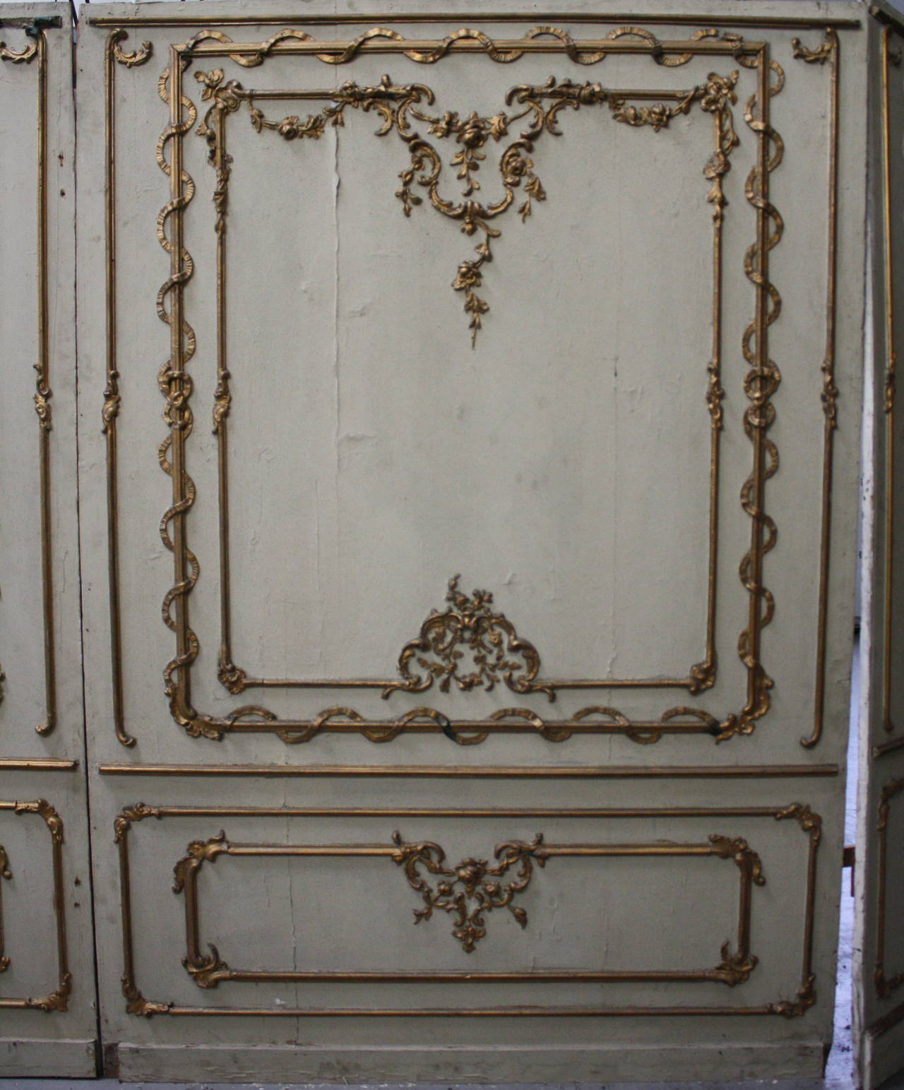 18th Century Baroque Boiserie from an Austrian Palace In Fair Condition For Sale In Wels, AT