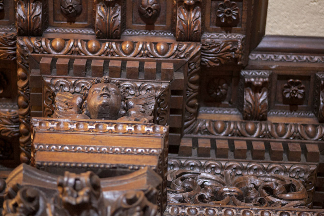 Antique Baroque Carved Portal 3