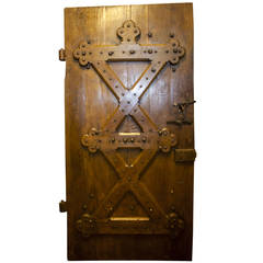 Antique Neo Gothic Door in Durmast